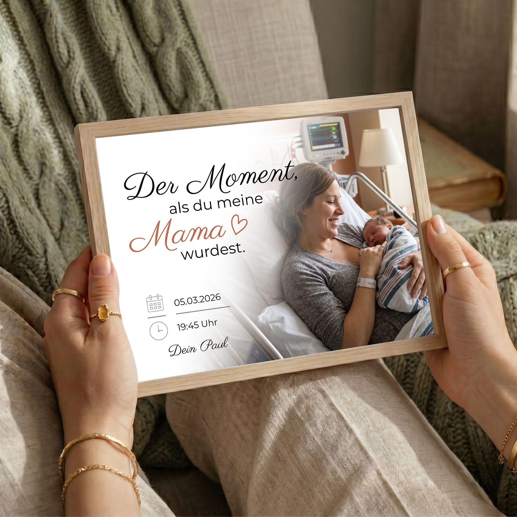 Poster "Der Moment" mit Rahmen und gratis Schlüsselanhänger