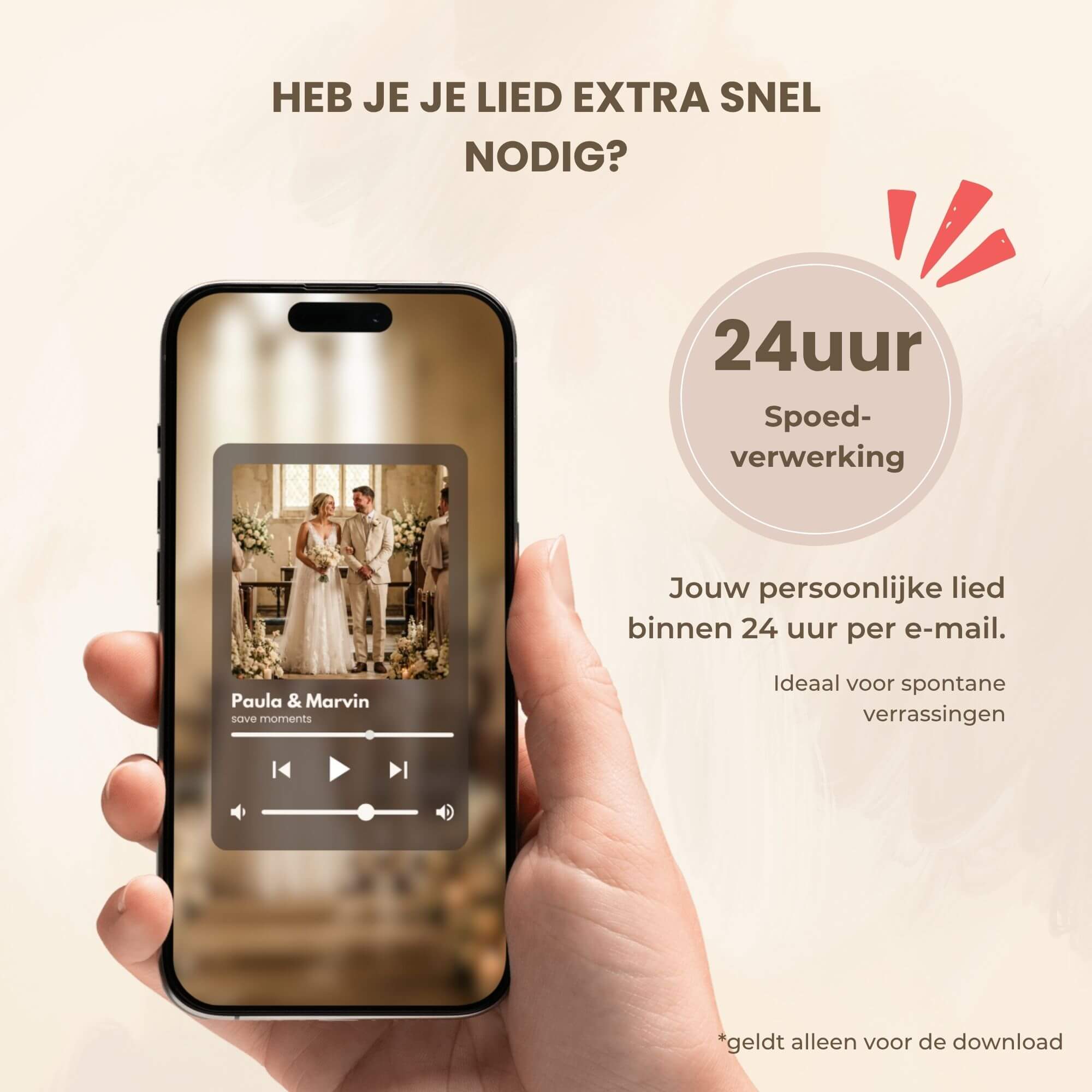 Gepersonaliseerd bruiloftslied – Jullie verhaal, jullie lied