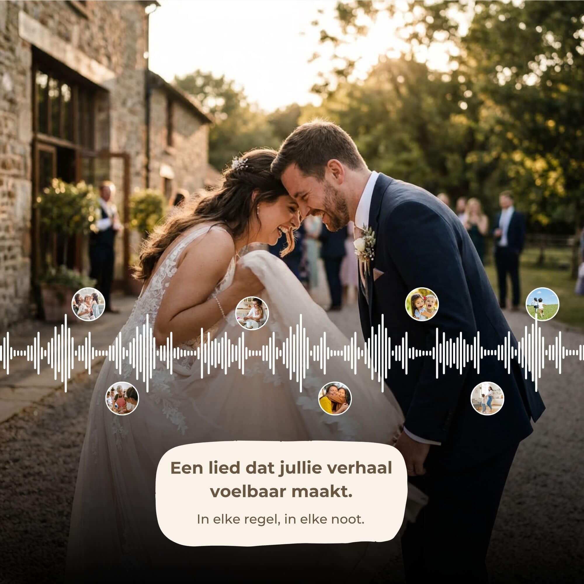 Gepersonaliseerd bruiloftslied – Jullie verhaal, jullie lied