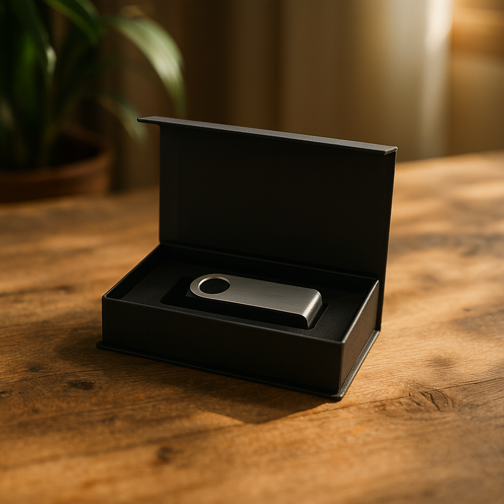 USB-stick + geschenkverpakking