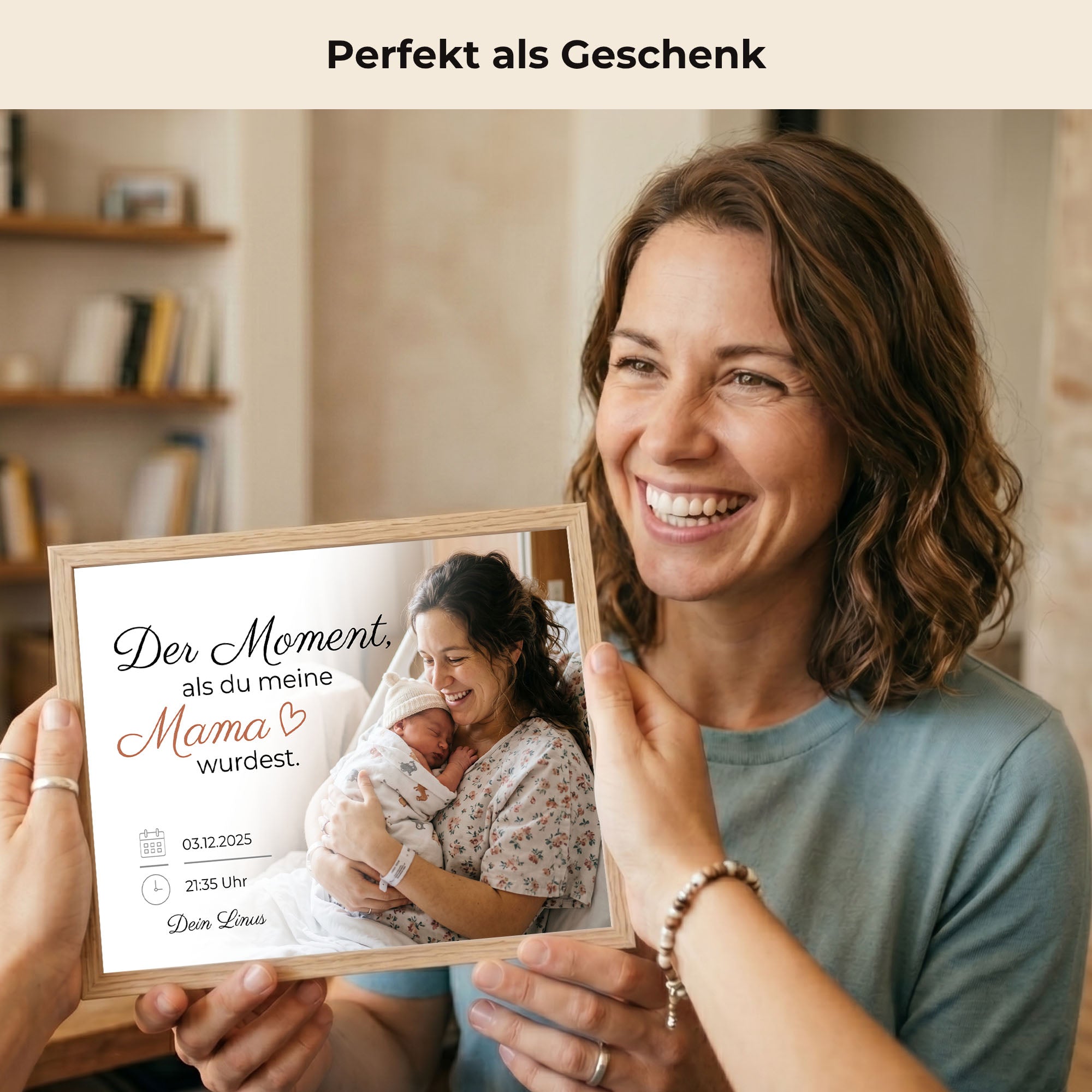 Poster "Der Moment" mit Rahmen und gratis Schlüsselanhänger