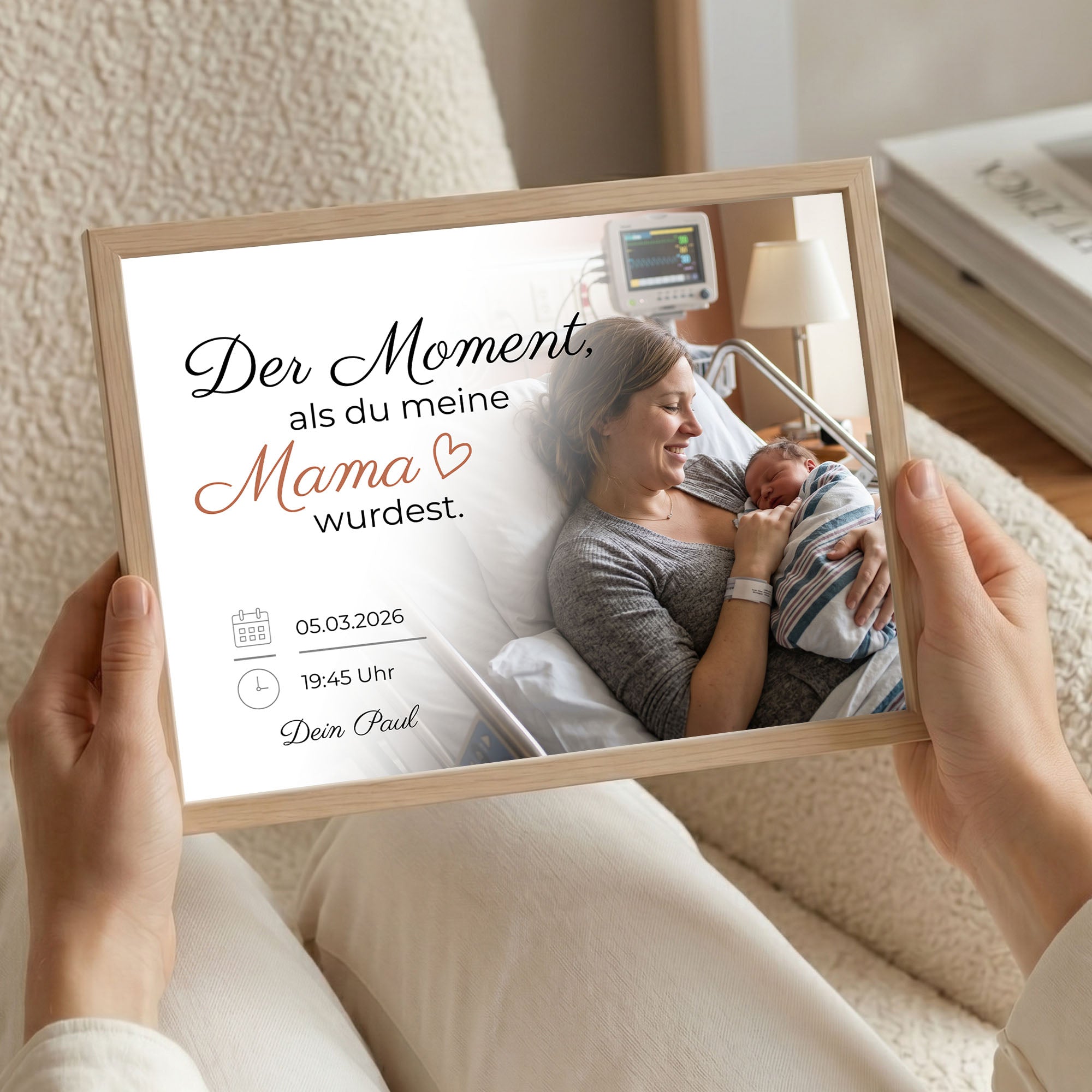 Poster "Der Moment" mit Rahmen und gratis Schlüsselanhänger