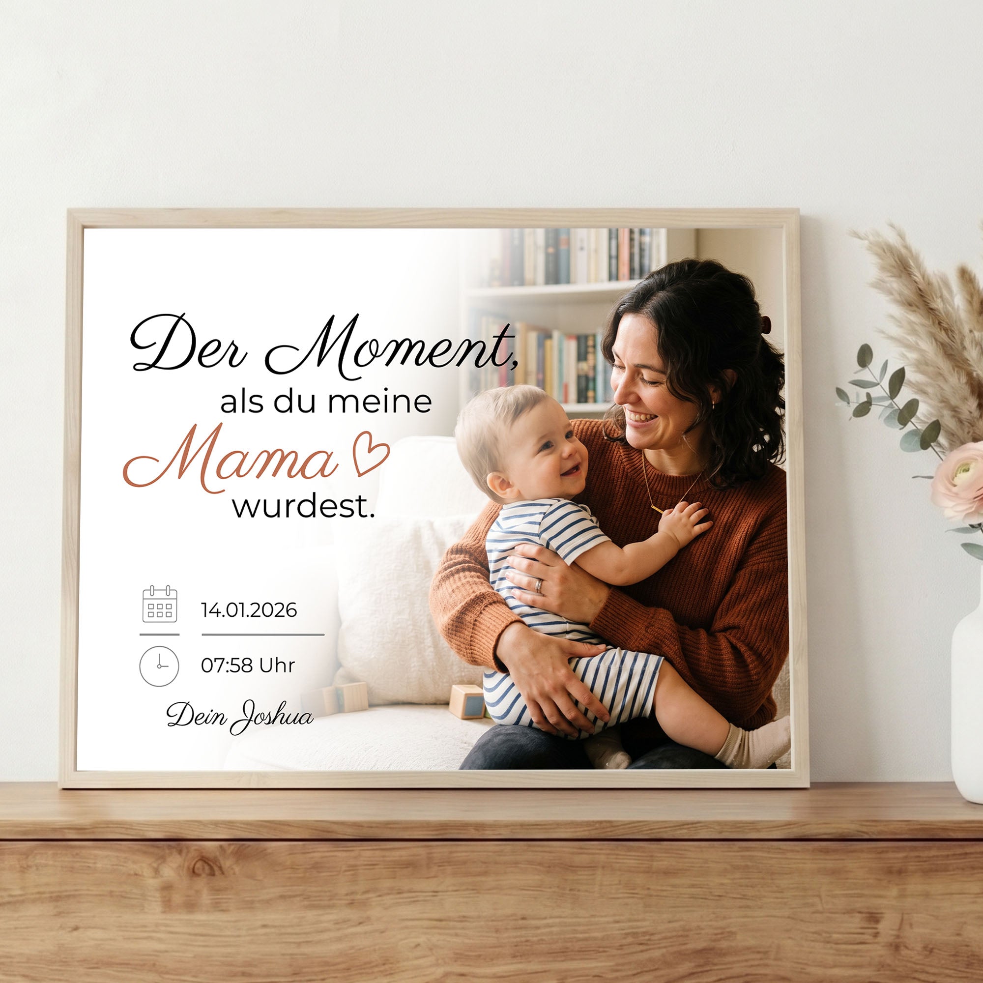 Poster "Der Moment" mit Rahmen und gratis Schlüsselanhänger
