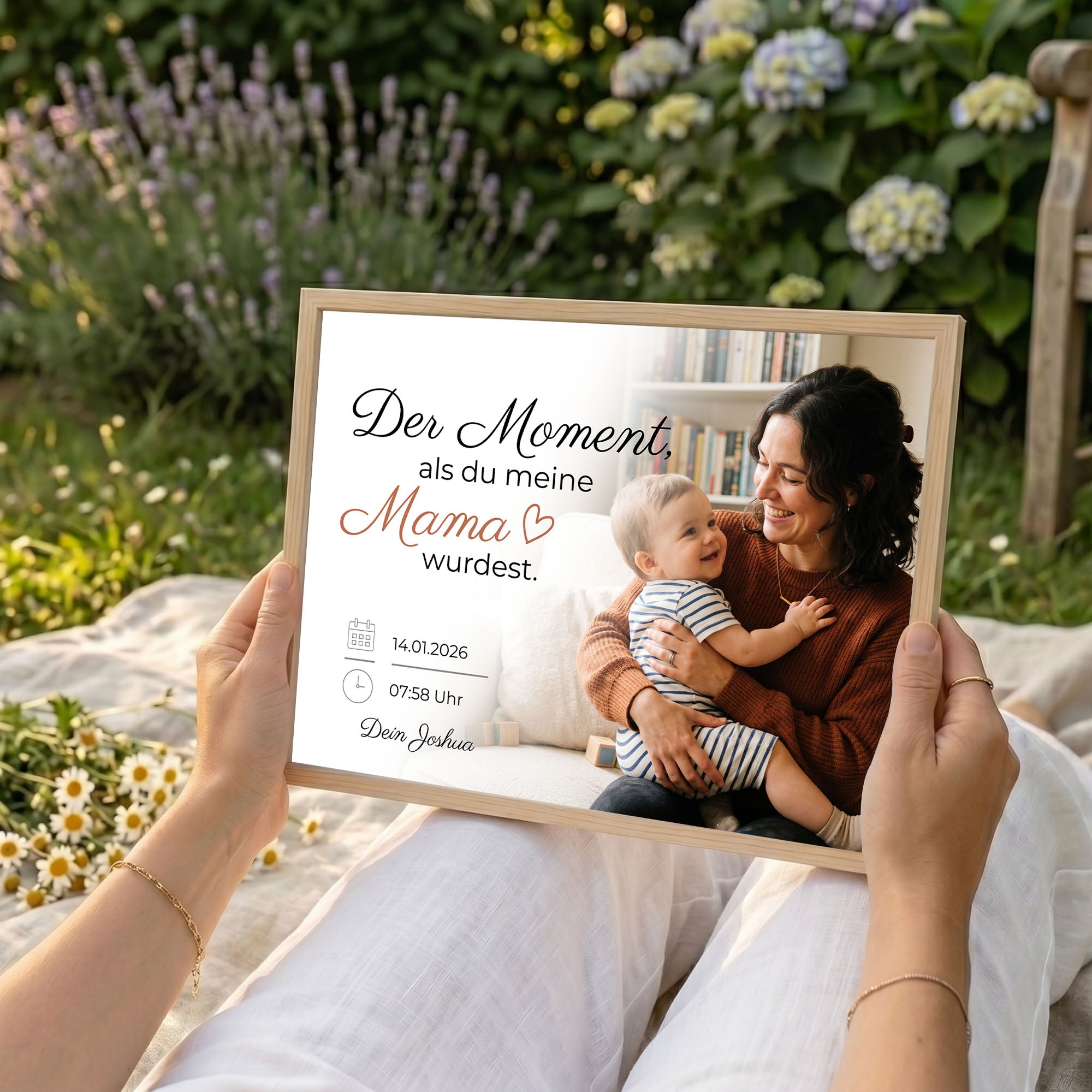 Poster "Der Moment" mit Rahmen und gratis Schlüsselanhänger