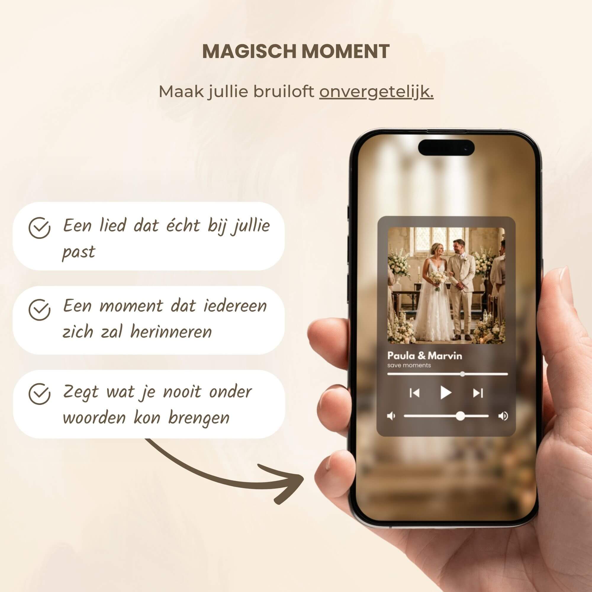Gepersonaliseerd bruiloftslied – Jullie verhaal, jullie lied