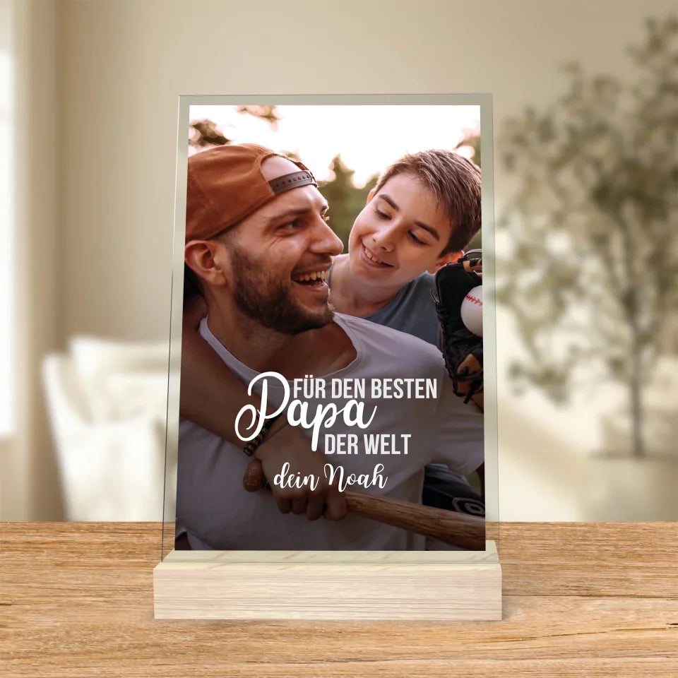 Acrylglas Bester Papa der Welt (3)_Mockup 1 Gerade stehend